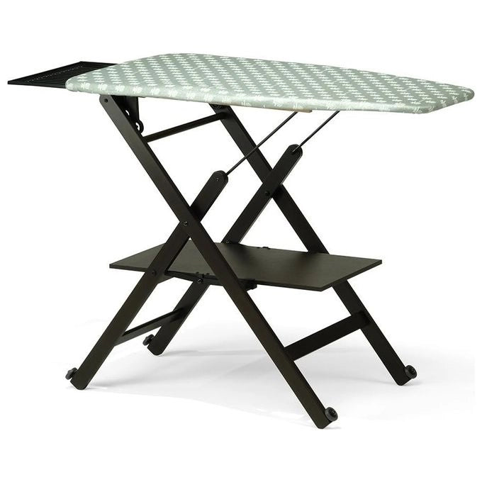 Foppapedretti 9900311086 Assai Asse da stiro completo con ruote e piano regolabile a 3 altezze colore Wengé