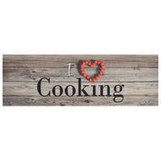 Tappeto da Cucina Lavabile-Tappetino da Cucina Grigio Cucinare 60x180 cm Velluto
