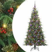 Albero di Natale | Decorazioni natalizie Artificiale con Rami Pieghevoli Verde 180 cm