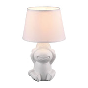 LÚZETE - LAMPADA DA TAVOLO IN CERAMICA BIANCA E14 KIBO