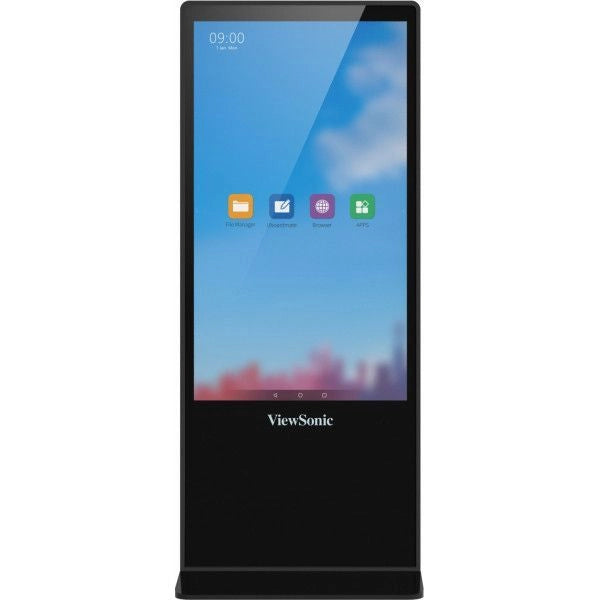 Viewsonic ep5542t visualizzatore di messaggi design totem 139,7 cm (55") led 450 cd/m² 4k ultra hd nero touch screen android 8.0