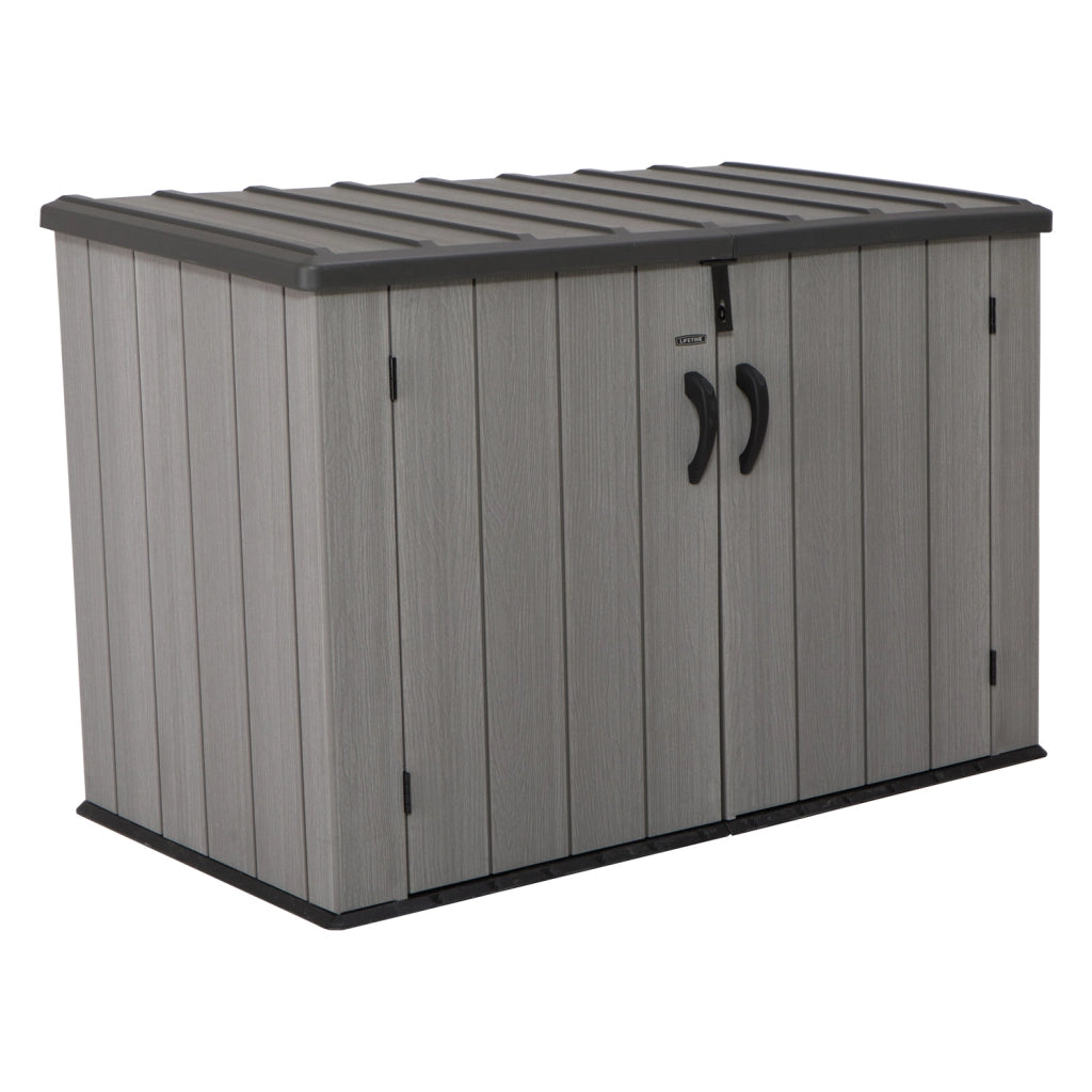 Cheonda - Box da giardino, resina HDPE, finto legno.