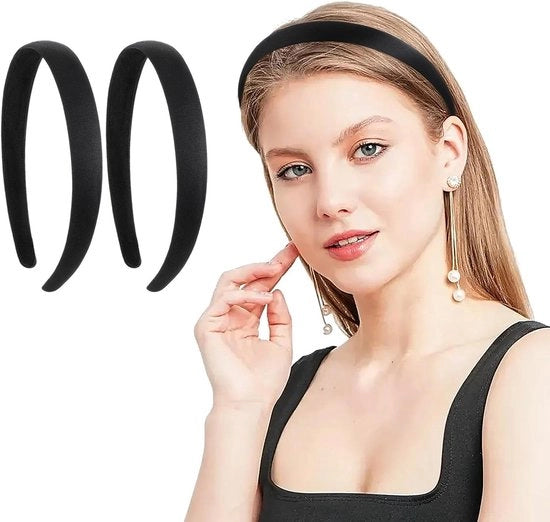 Bandeau satin 2 cm per accessori per capelli per donne e ragazze Halloween Natale
