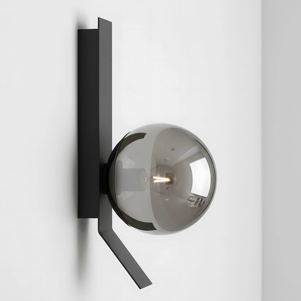 Applique Da Parete APP1757-1W Cromo Nero