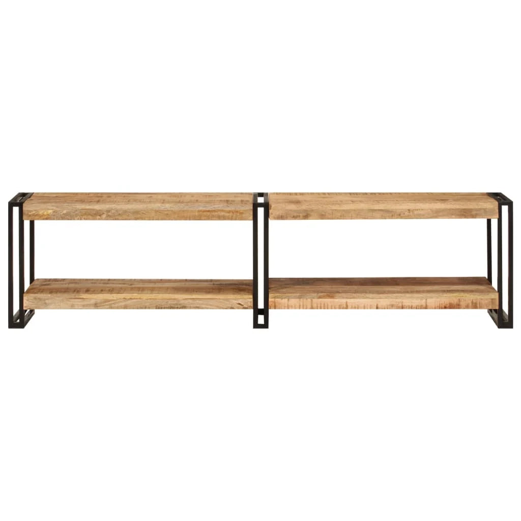 Mobile TV multimediale scaffale per televisione televisione buffet sala da pranzo soggiorno camera da letto 160 x 30 x 40 cm legno massello di mango marrone 02_0026053