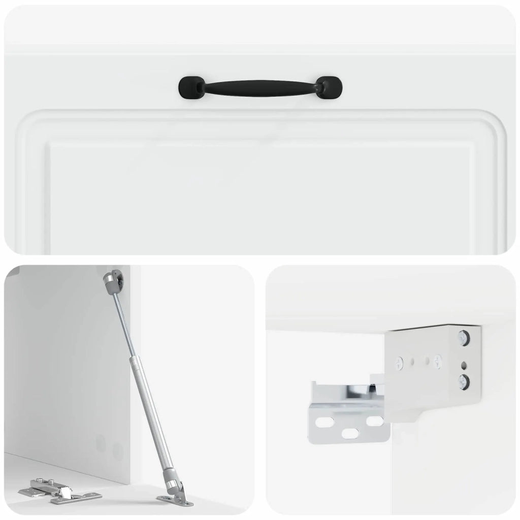 Mobile Porta TV da Muro Bianco 98 x 31 x 30 cm 899405