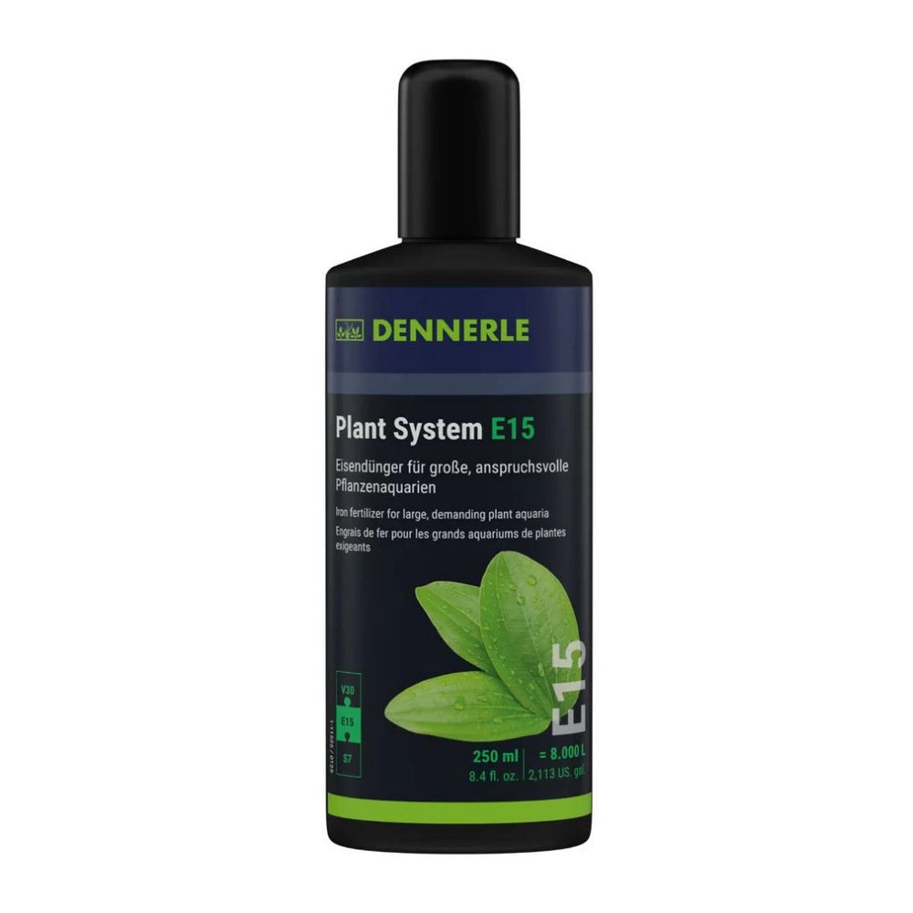 Dennerle Plant System E15 250ml - fertilizzante a base di ferro acquari piantumati