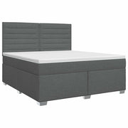 Letto box spring con materasso Grigio Scuro 140 x 190 cm 3453396