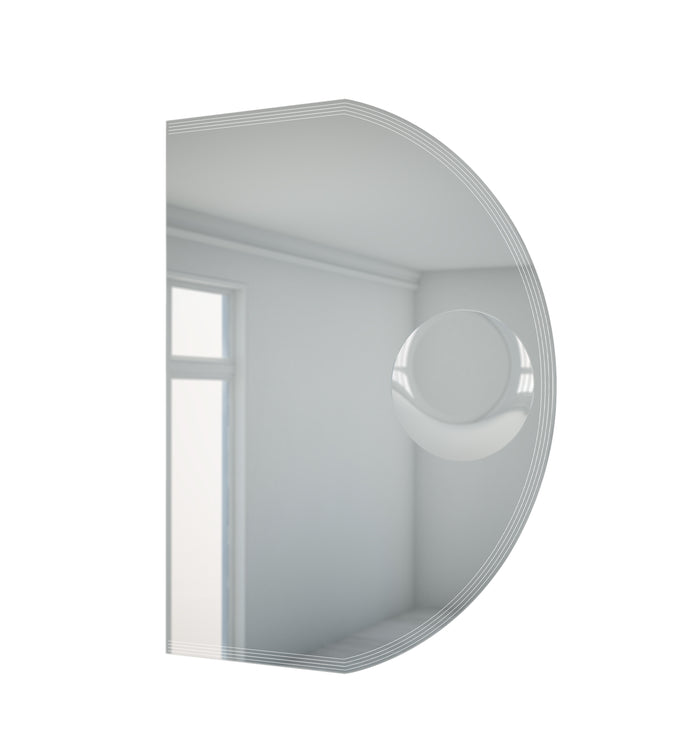 Specchio illuminazione led con specchio ingrandimento Made in Italy 45029