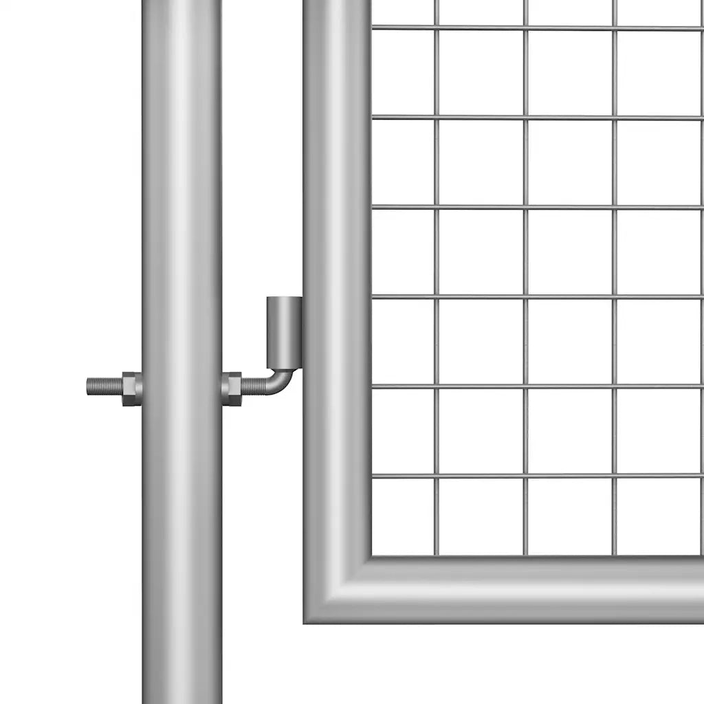 Cancello da Giardino in Acciaio Zincato 100x150 cm Argento CFW4602198
