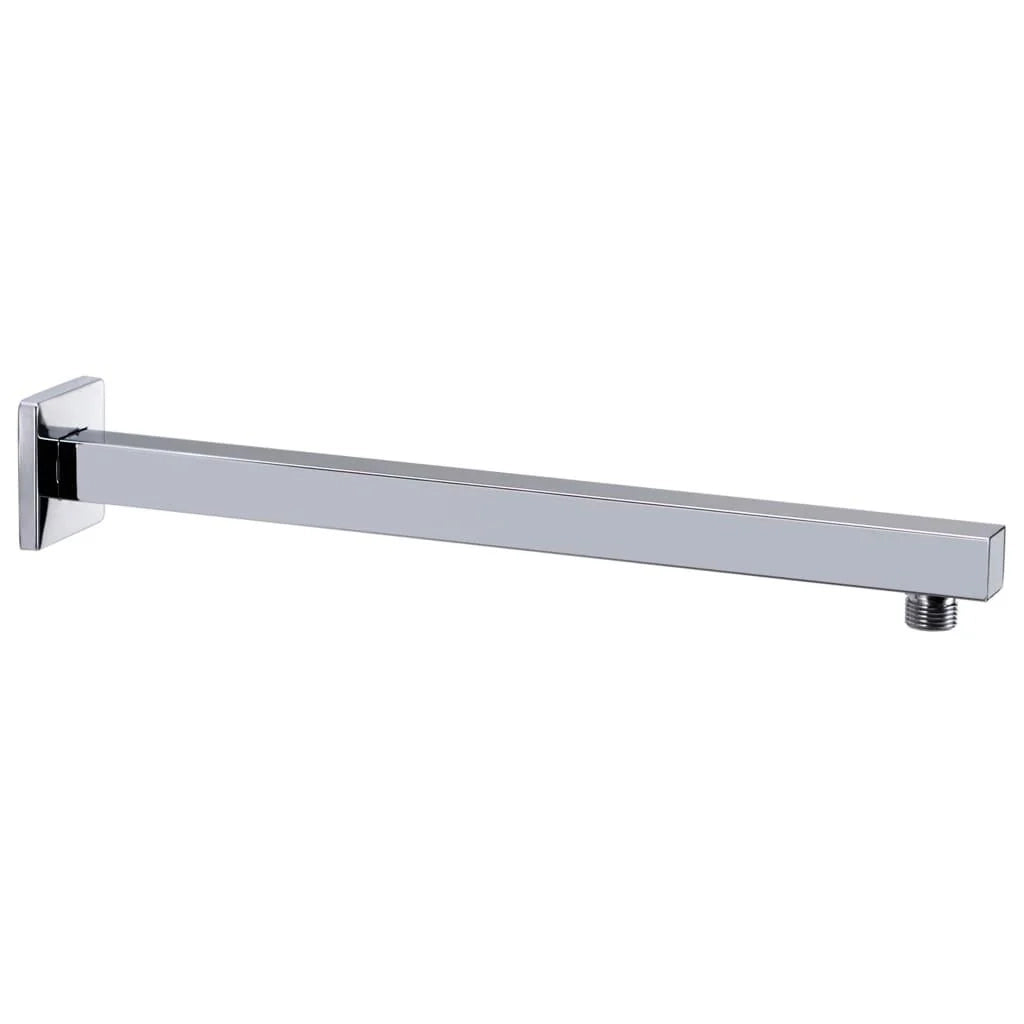 Braccio supporto doccia quadrato braccio per soffione doccia braccio per soffione doccia interno bagno acciaio inox 201 argento 30 cm 02_0003281