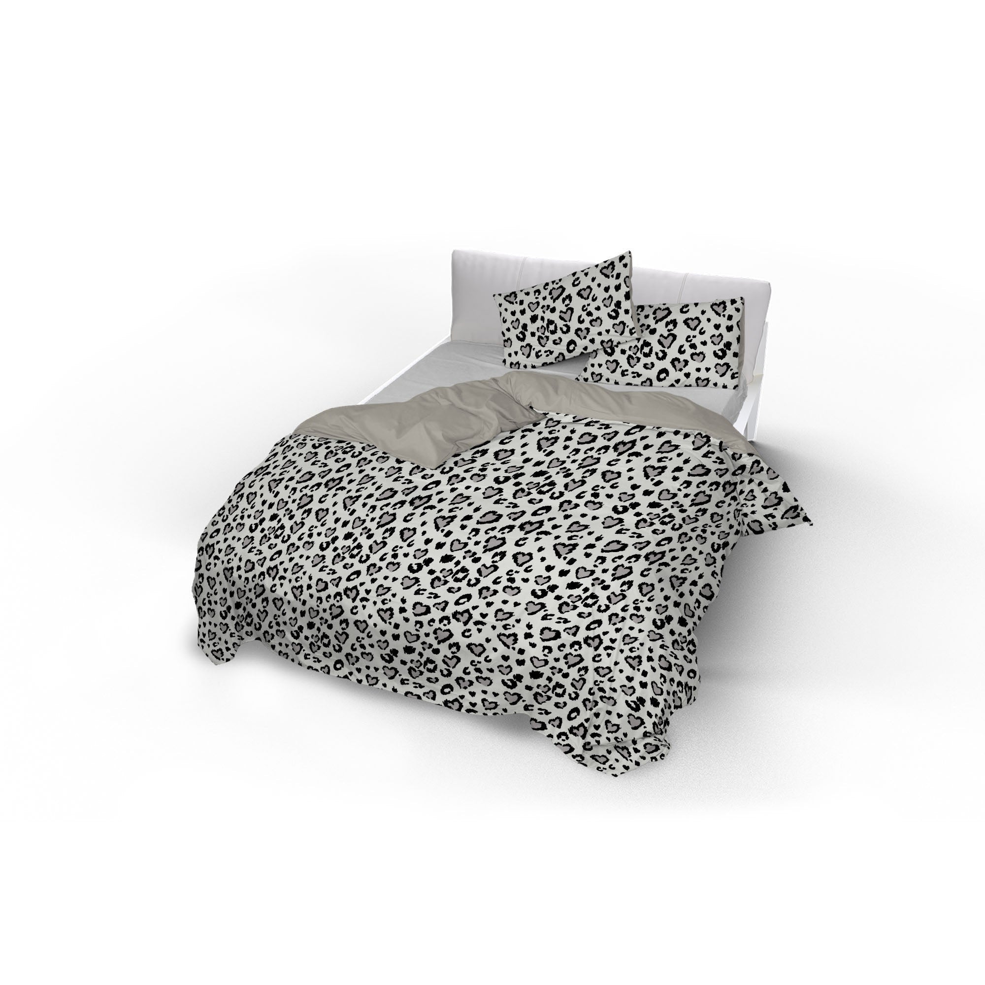 Copripiumino 1 Piazza e Mezzo con Federe Stampato in Microfibra Ingrid