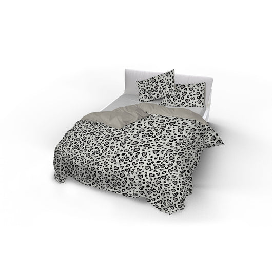 Copripiumino Matrimoniale con Federe Stampato in Microfibra Ingrid