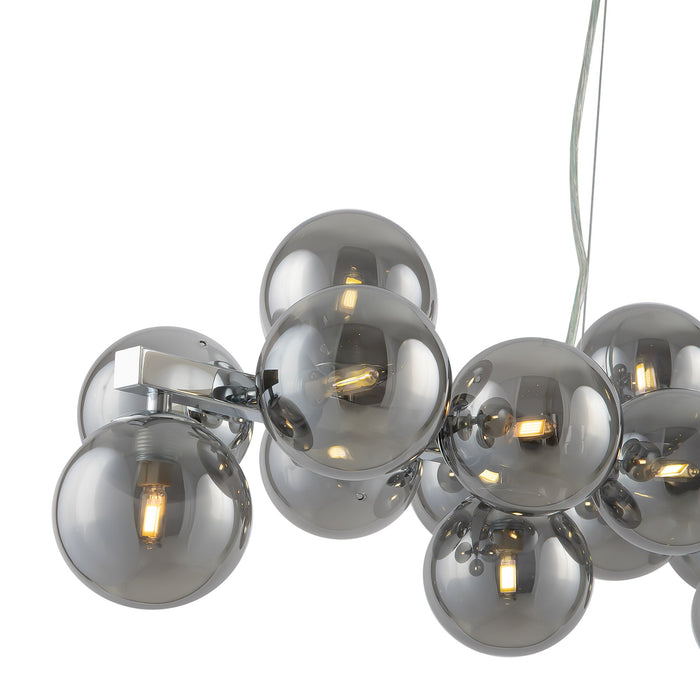 Lampada pendente Modern in Metallo Dallas Cromo