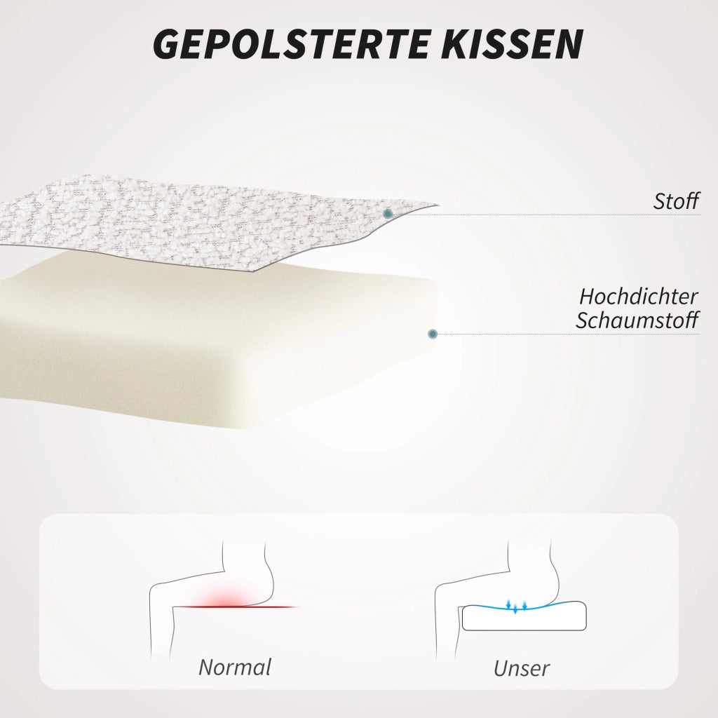 Sedia da ufficio imbottita con rivestimento in velluto ¨C zephmum ¨C crema e nero