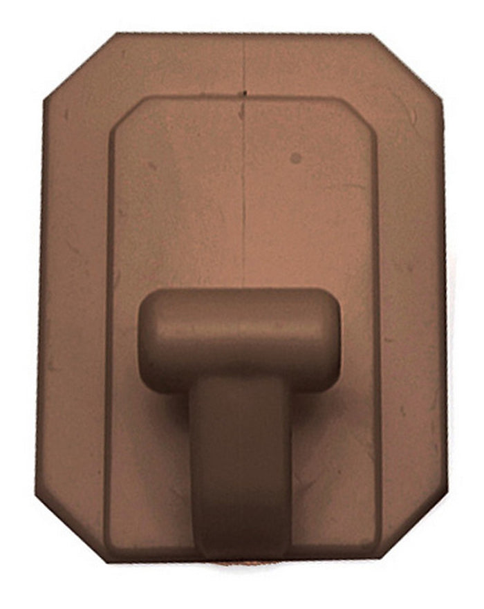 gancio gigante plastica adesivo marrone cod:ferx.4503