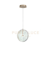 SOSPENSIONE JOKEY PICCOLA TRASPARENTE 1 LUCE LED 3000K 838LM 13W D.30CM