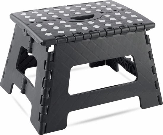 Scaffale pieghevole, alta 22 cm, capacità 150 kg, antiscivolo, leggero, adatto per cucina, bagno, camera da letto