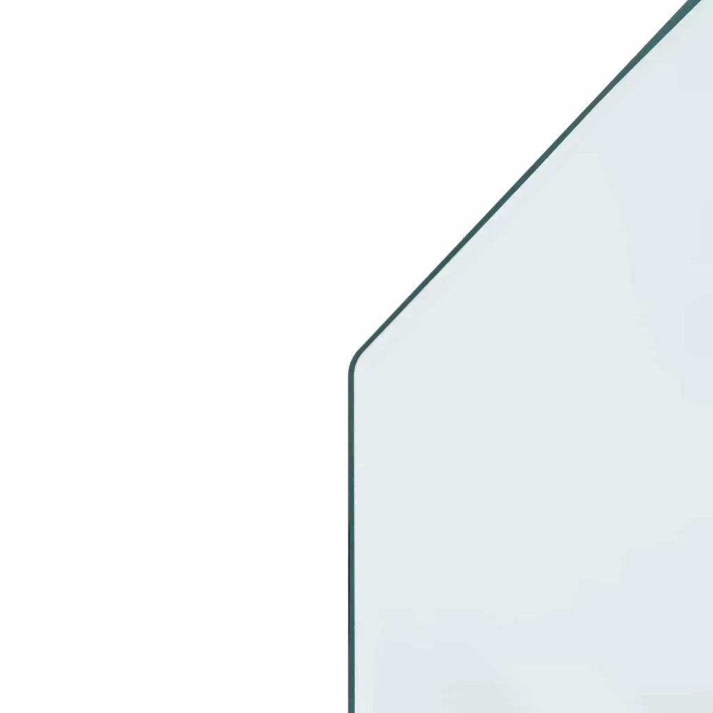 Piastra in vetro per camino Trasparente 100 x 60 cm Vetro 353871