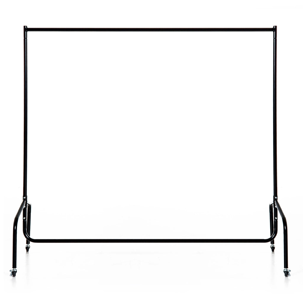 Appendiabiti con Ruote in Metallo Nero ¨C Xylo ¨C 150x60x170 cm, Carico 140 kg