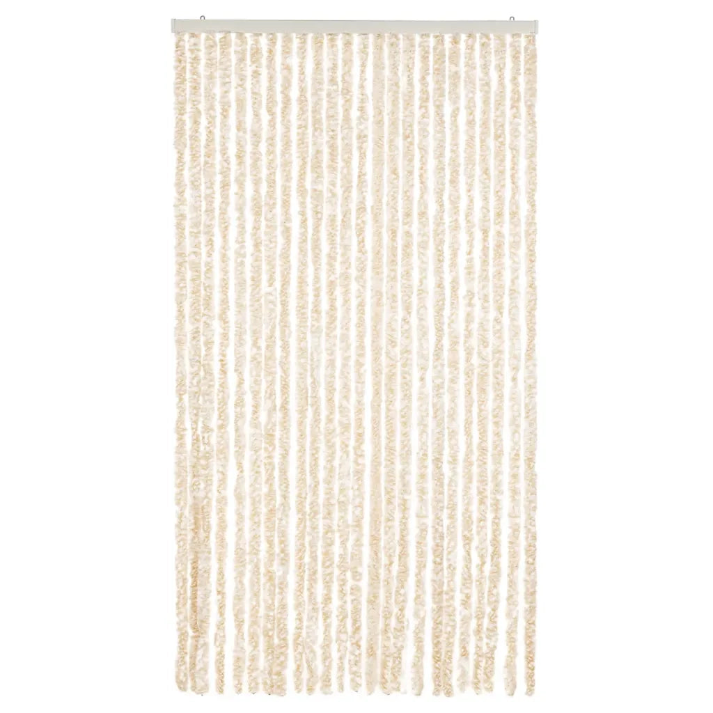 Tenda Antimosche Beige e Bianca 100x200 cm in Ciniglia CFW5988862