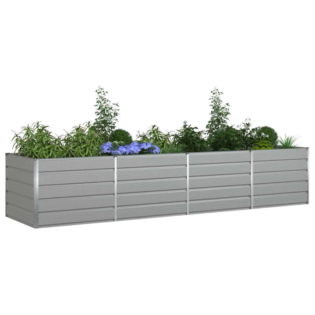 Fioriera Grigio chiaro 195 x 100 x 45 cm Acciaio zincato