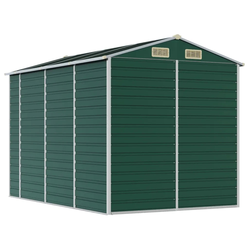 Casetta da giardino verde 191x300x198 cm in acciaio zincato 3188233