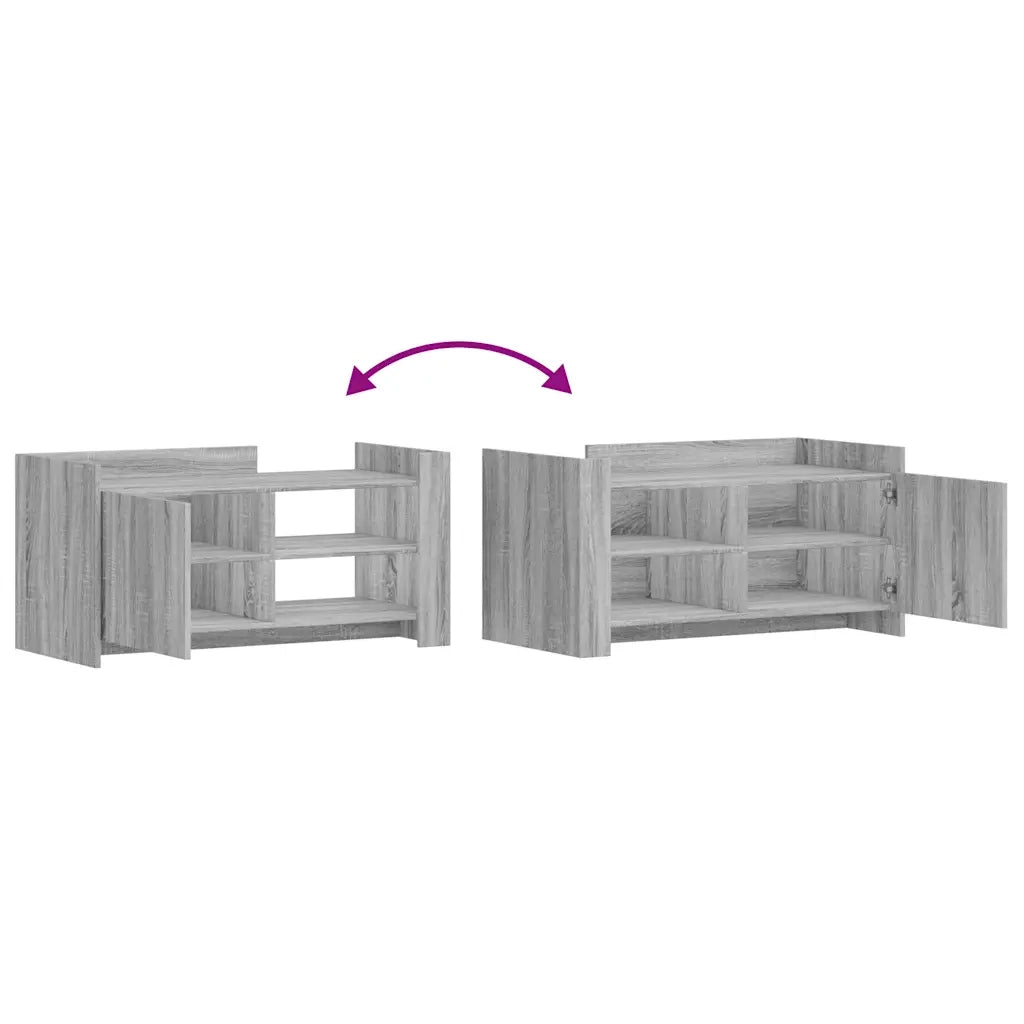 Tavolino Salotto-Tavolino da soggiorno-Tavolo Grigio Sonoma 100x50x50 cm Legno Multistrato 250125