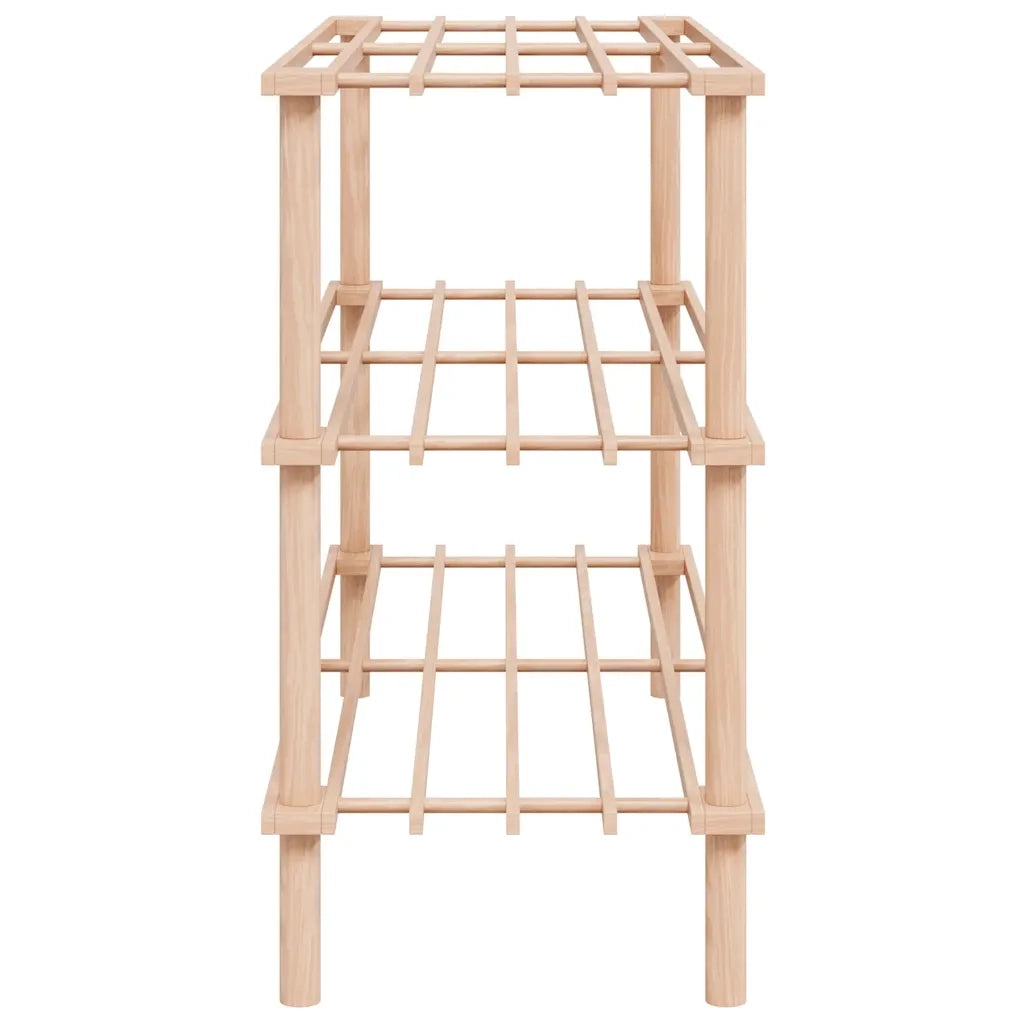 Scarpiere a 3 Livelli 2 pz in Legno Massello di Abete 241065
