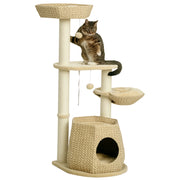 Arbre ¨¤ chat con nicchia, amaca e palle ¨C zephmum ¨C grigio, 119 cm