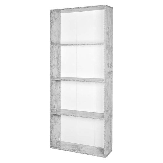 Beth - libreria in legno a 4 ripiani -  73x24x170h cm
