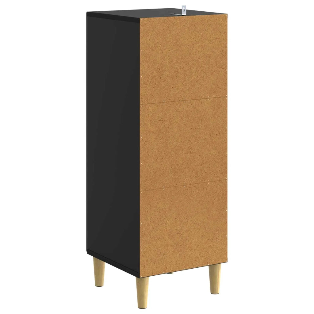 Mobile con Cassetti Nero 33 x 34,5 x 90 cm Legno ingegnerizzato 895076