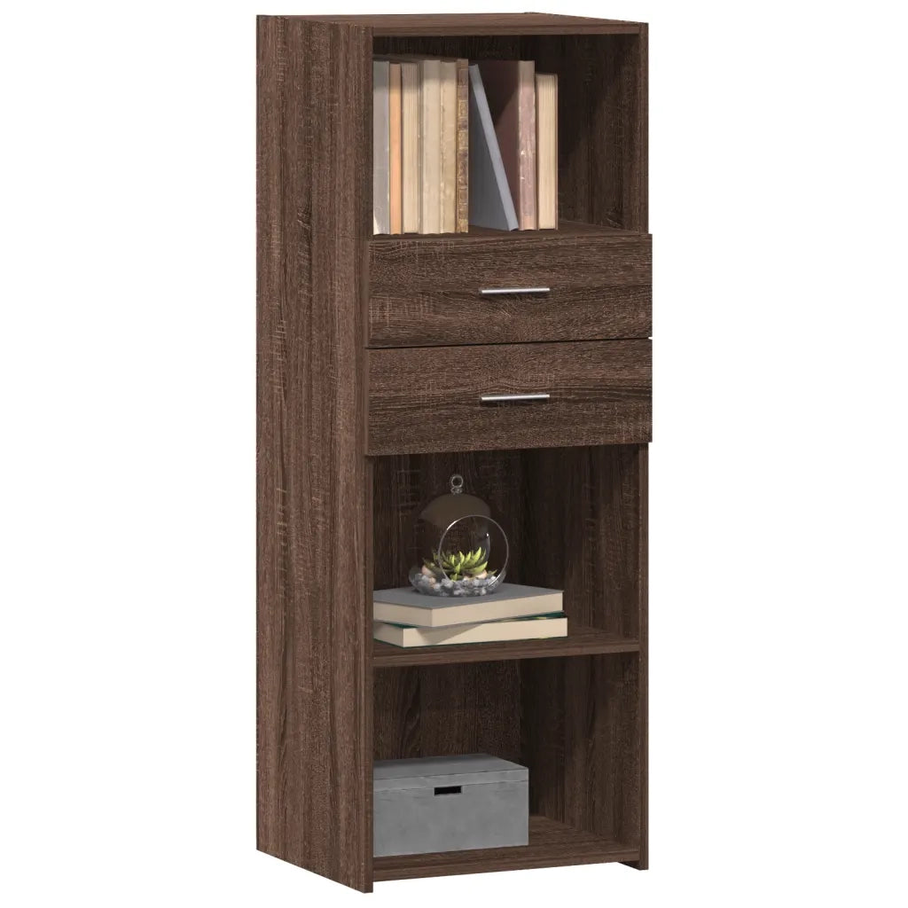 Credenza-Buffet-Armadio da cucina Rovere Marrone 45x42,5x124 cm in Legno Multistrato