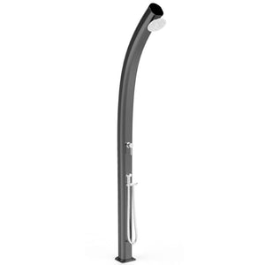 Doccia Solare In Alluminio Jolly 25 Litri Top Line Con Miscelatore E Doccetta Colore Perla Nera Cv-A540-Tl/7300