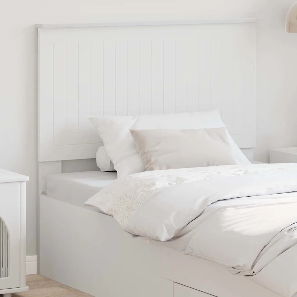 Testiera-Testata-Testiera Decorativa Bianco 100 cm Legno multistrato 540029
