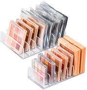 Organizzatore per cosmetici trasparente - rotante - 2 pezzi - acrilico - 7 cassette - robusto e duraturo - Organizzatore per trucco