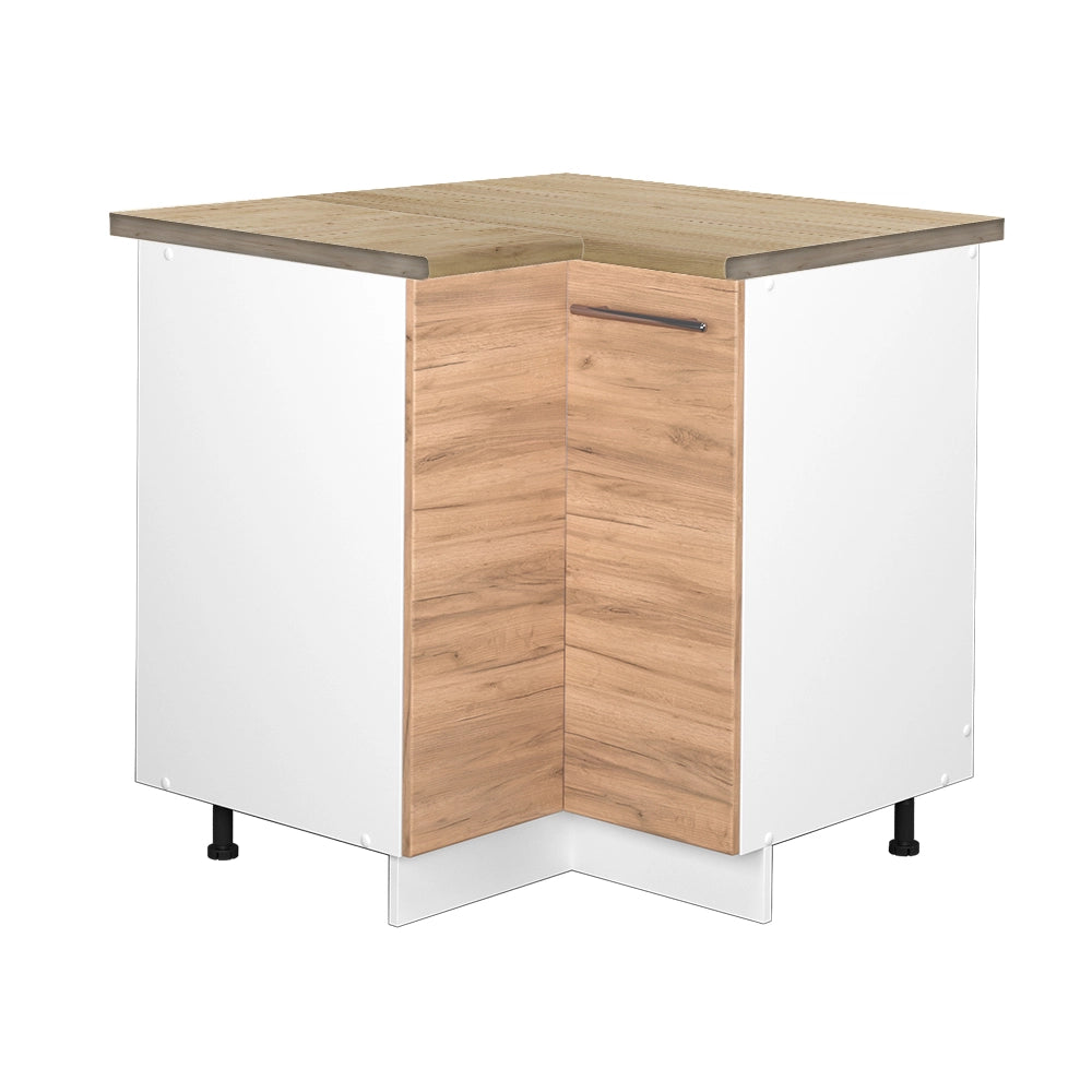Mobile ad angolo cucina Fame-Line Rovere dorato/Bianco 80.5 cm, PL Rovere Vicco