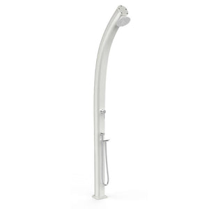 Doccia Solare In Alluminio Jolly 25 Litri Top Line Con Miscelatore E Doccetta Colore Perla Bianca Cv-A540-Tl/9400