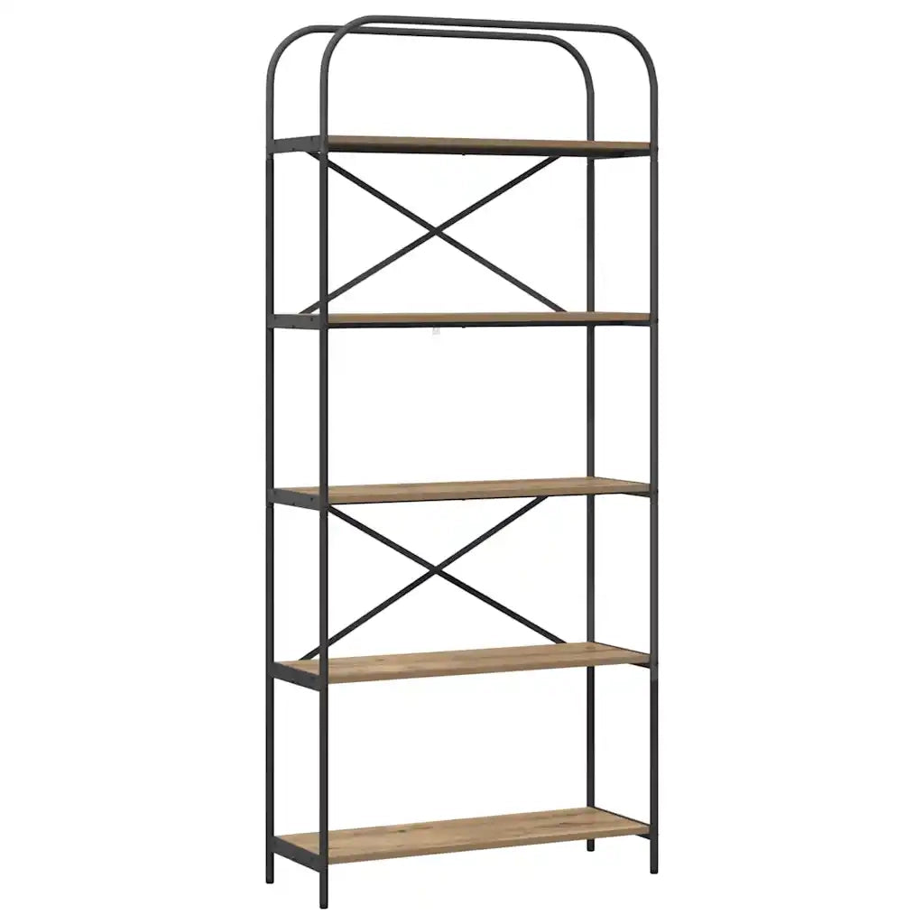 Libreria Rovere artigianale 80 x 30 x 183 cm Legno multistrato 879838