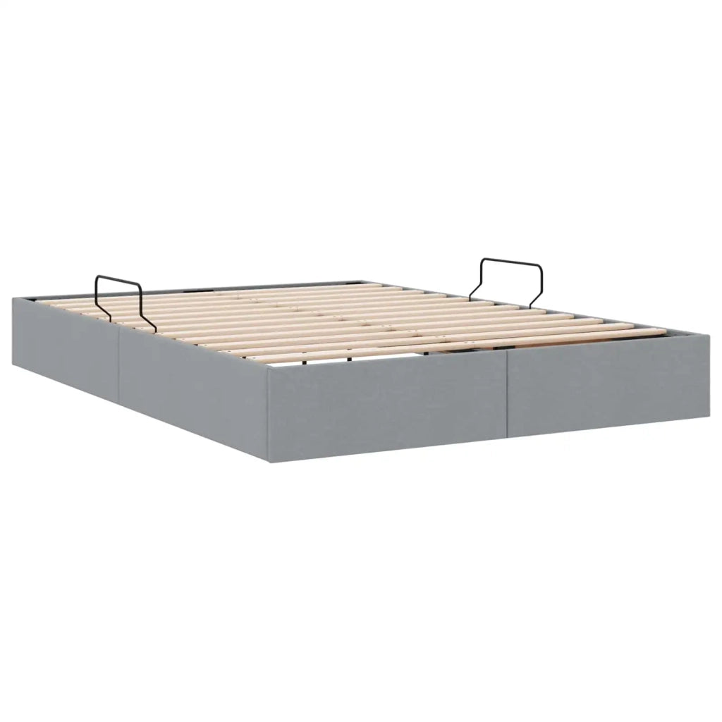 Letto ottomano Grigio chiaro 140 x 200 cm Tessuto 3442826