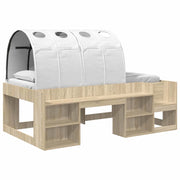 Letto con Tunnel 3 pz Sonoma e Bianco Legno ingegnerizzato 3423593