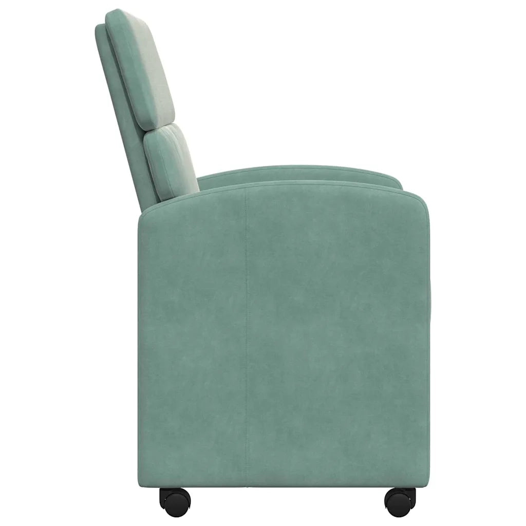 Sedie da Pranzo con Ruote 2 pcs verde mare 58 x 65 x 98 cm 42017883