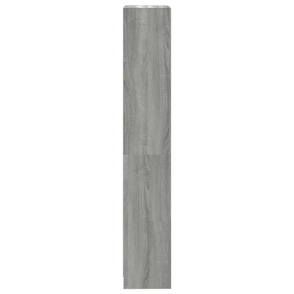 Libreria 4 Ripiani Grigio Sonoma 40x24x143 cm Legno Multistrato 816066