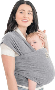Porta bebè per neonati e bambini in crescita, fascia da neonato senza maniglie (grigio)