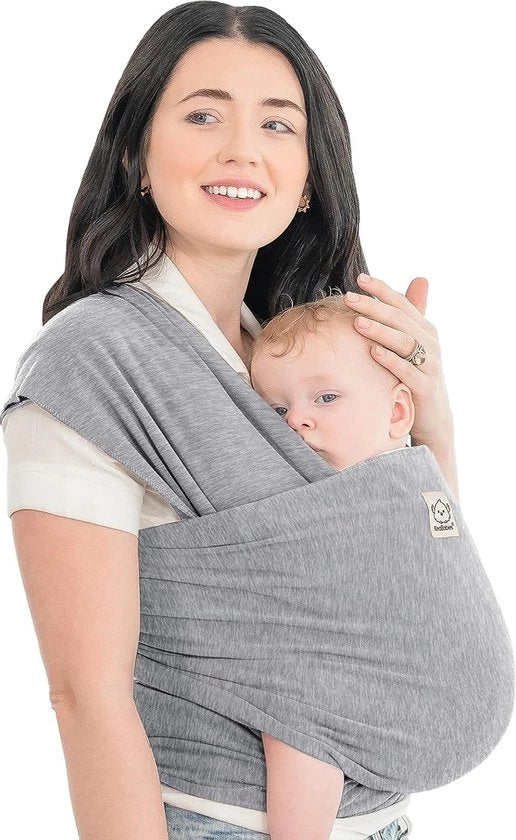 Porta bebè per neonati e bambini in crescita, fascia da neonato senza maniglie (grigio)