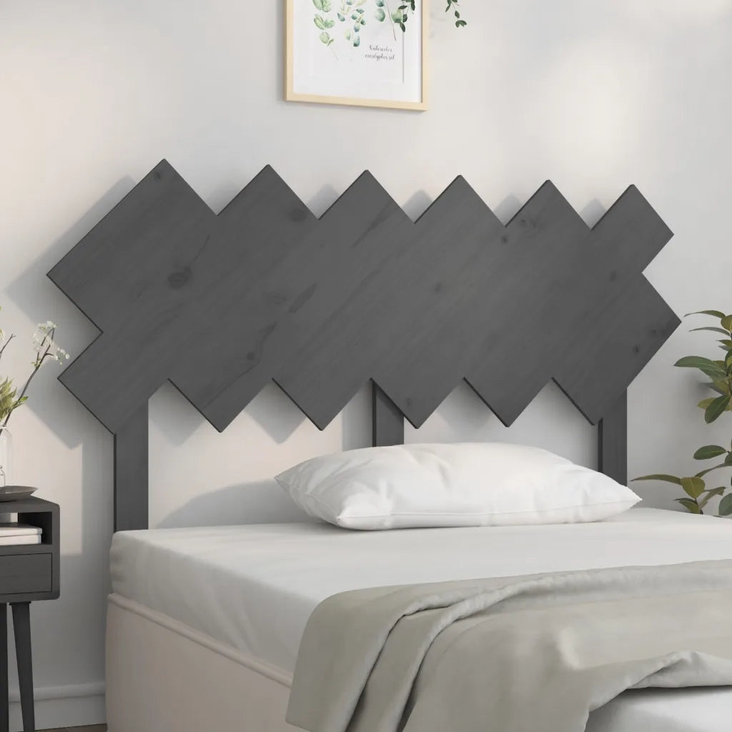 Testiera | Testata per Letto Bianca 132x3x81 cm Legno Massello di Pino