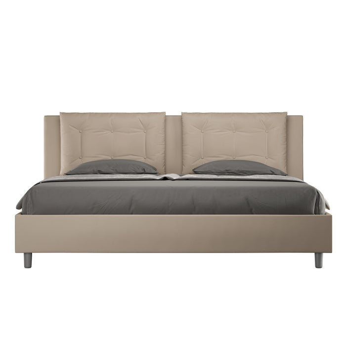 Letto Matrimoniale Large 180x190 cm con Rete Annalisa Tortora