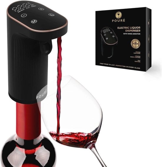 Dispensatore elettrico di bevande con illuminazione - 1-999 ml di uscita alcolica - Pourer di Whisky intelligente con touchscreen LED - Ideale come regalo di Natale