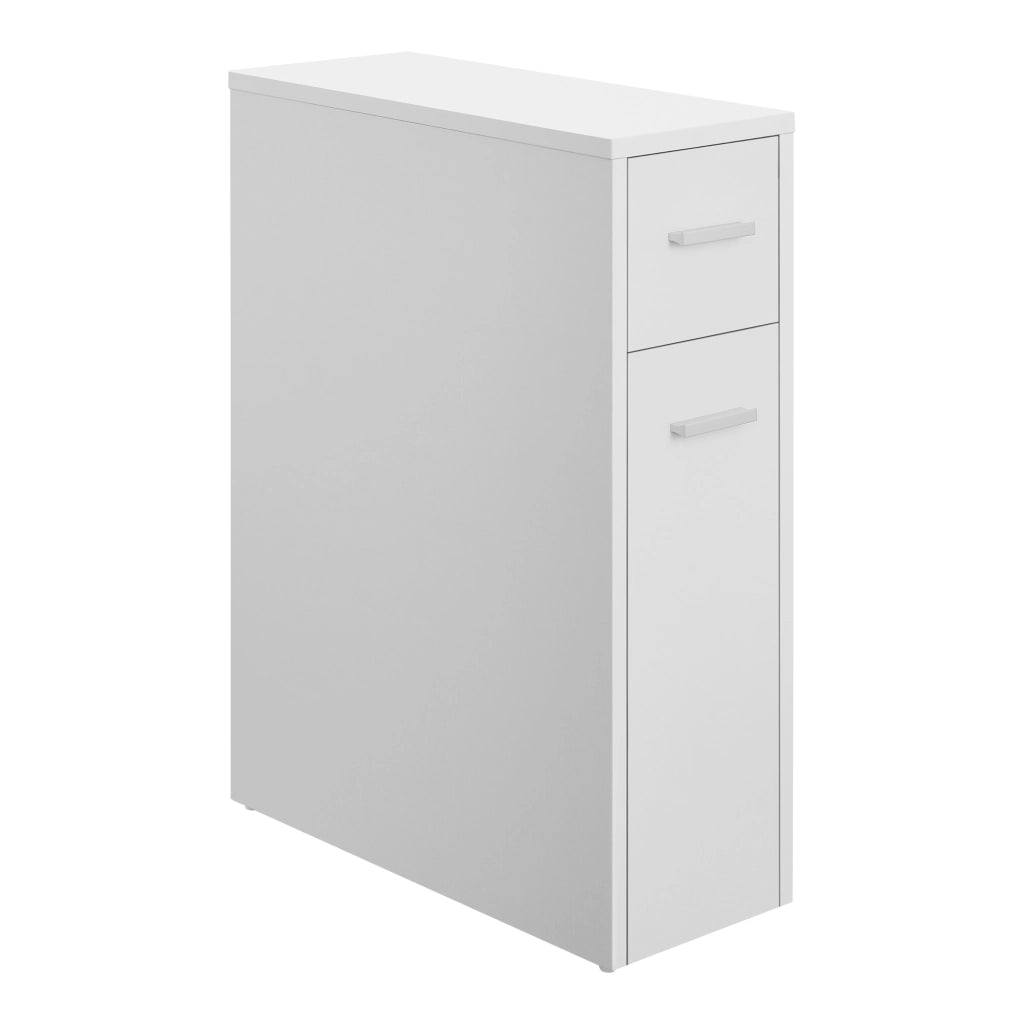 Mobile da Bagno Kauhajoki Salvaspazio con 2 Cassetti 61 x 20 x 45 cm - Bianco [en.casa]