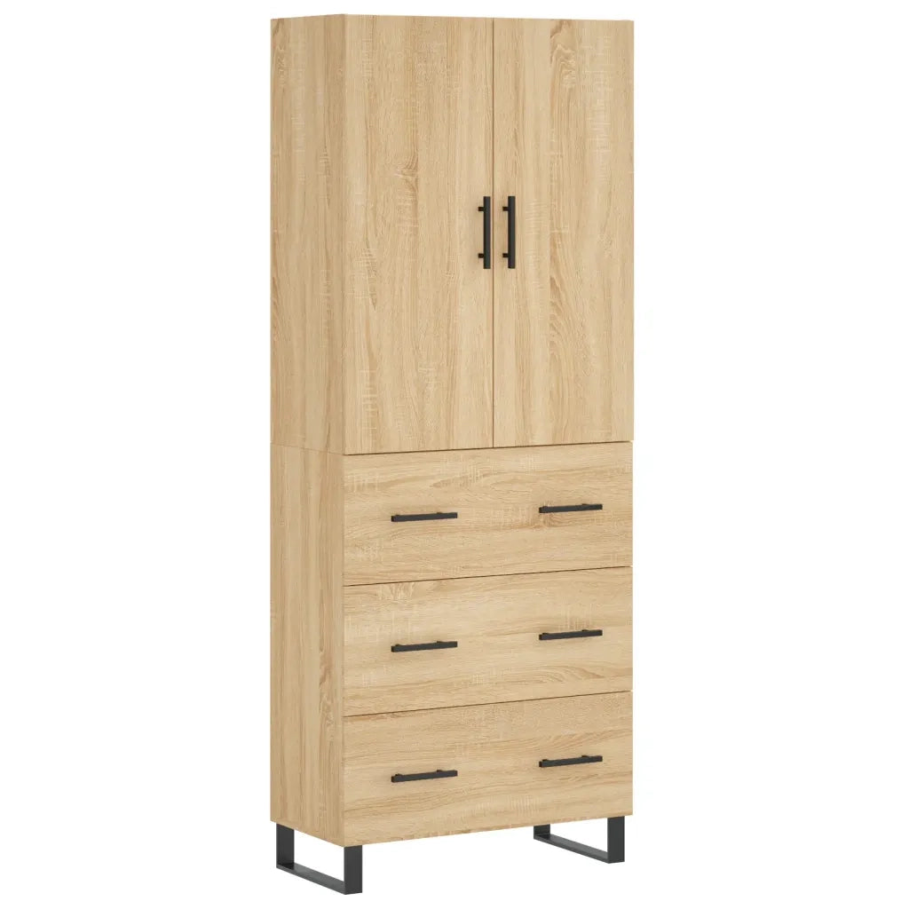 Credenza Rovere Sonoma 69,5x34x180 cm in Legno Multistrato 3195870